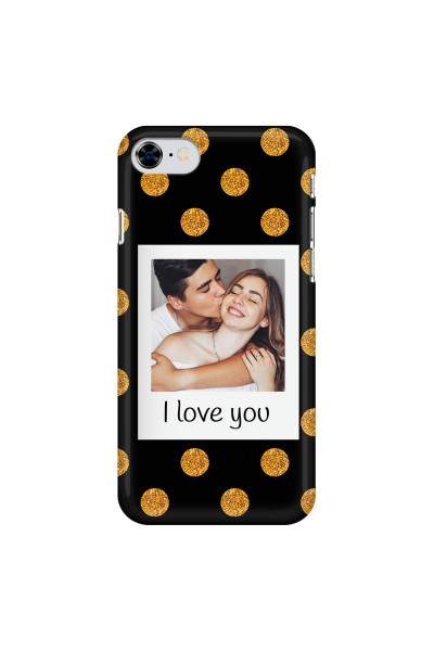 APPLE - iPhone SE 2020 - 3D Snap Case - Single Love Dots Photo