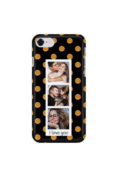 APPLE - iPhone SE 2020 - 3D Snap Case - Triple Love Dots Photo