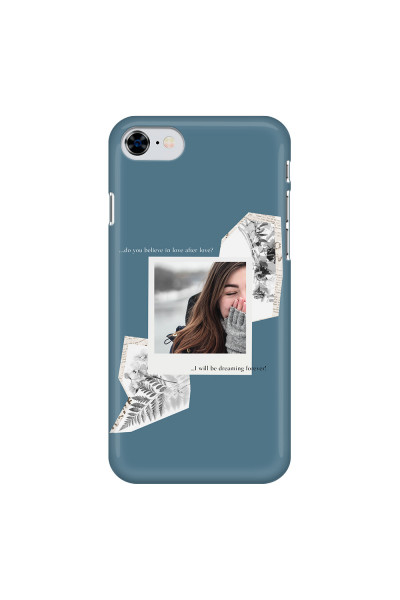 APPLE - iPhone SE 2020 - 3D Snap Case - Vintage Blue Collage Phone Case