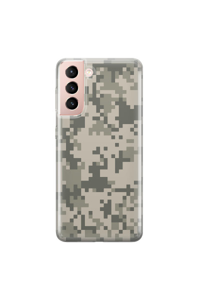 SAMSUNG - Galaxy S21 - Soft Clear Case - Digital Camouflage