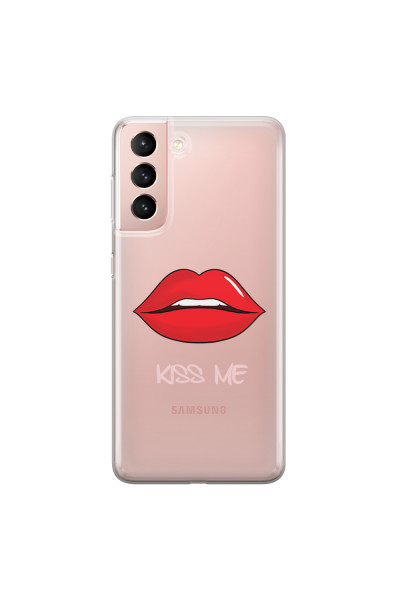 SAMSUNG - Galaxy S21 - Soft Clear Case - Kiss Me Light
