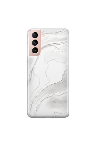 SAMSUNG - Galaxy S21 - Soft Clear Case - Pure Marble Collection III.