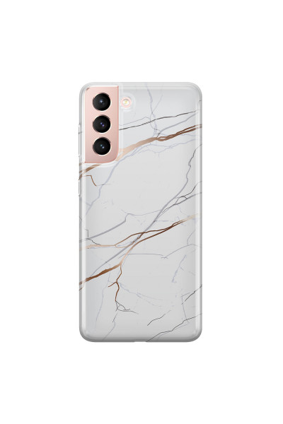 SAMSUNG - Galaxy S21 - Soft Clear Case - Pure Marble Collection IV.