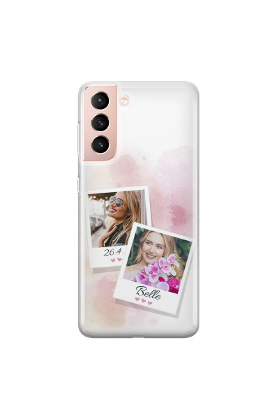 SAMSUNG - Galaxy S21 - Soft Clear Case - Soft Photo Palette