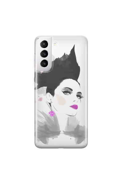 SAMSUNG - Galaxy S21 Plus - Soft Clear Case - Pink Lips