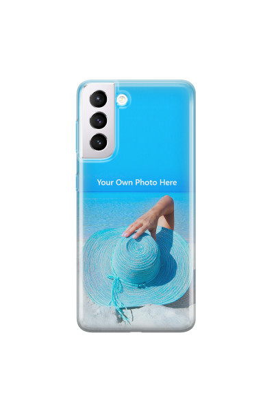 SAMSUNG - Galaxy S21 Plus - Soft Clear Case - Single Photo Case