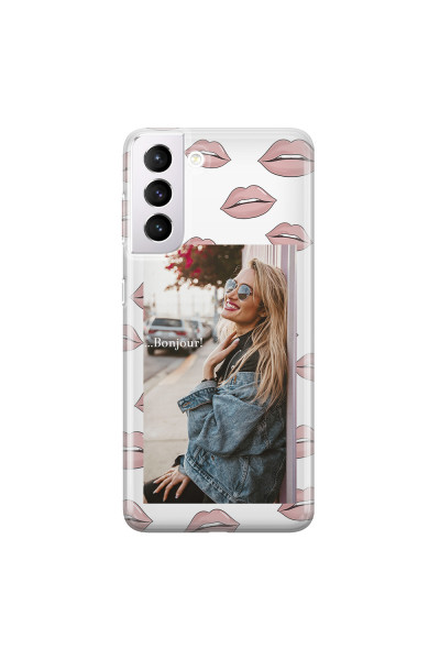 SAMSUNG - Galaxy S21 Plus - Soft Clear Case - Teenage Kiss Phone Case