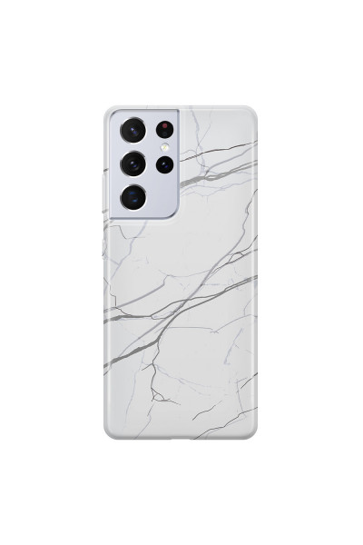 SAMSUNG - Galaxy S21 Ultra - Soft Clear Case - Pure Marble Collection V.