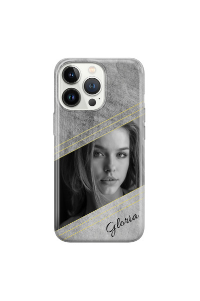 APPLE - iPhone 13 Pro Max - Soft Clear Case - Geometry Love Photo