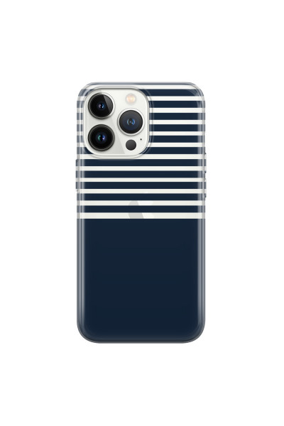 APPLE - iPhone 13 Pro Max - Soft Clear Case - Life in Blue Stripes