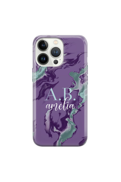 APPLE - iPhone 13 Pro Max - Soft Clear Case - Streamflow Violet Ocean