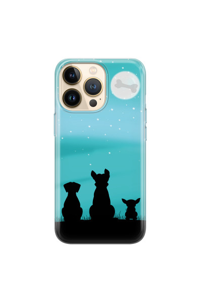 APPLE - iPhone 13 Pro - Soft Clear Case - Dog's Desire Blue Sky