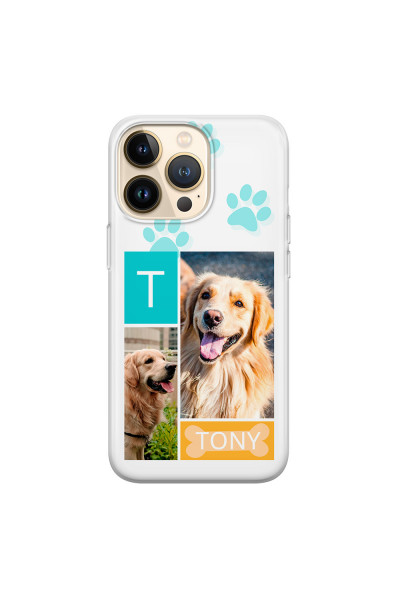 APPLE - iPhone 13 Pro - Soft Clear Case - Dog Collage