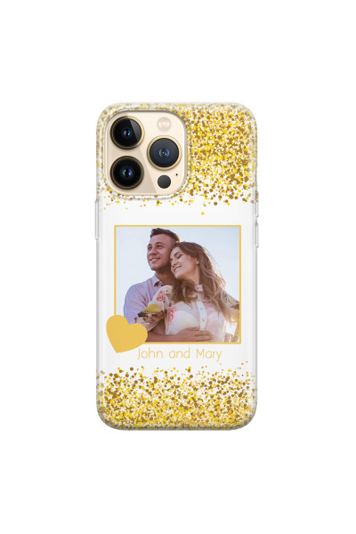 APPLE - iPhone 13 Pro - Soft Clear Case - Gold Memories
