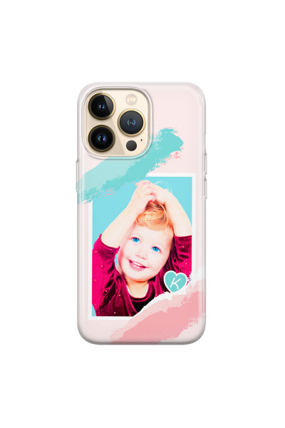 APPLE - iPhone 13 Pro - Soft Clear Case - Kids Initial Photo