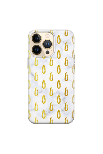 APPLE - iPhone 13 Pro - Soft Clear Case - Marble Drops