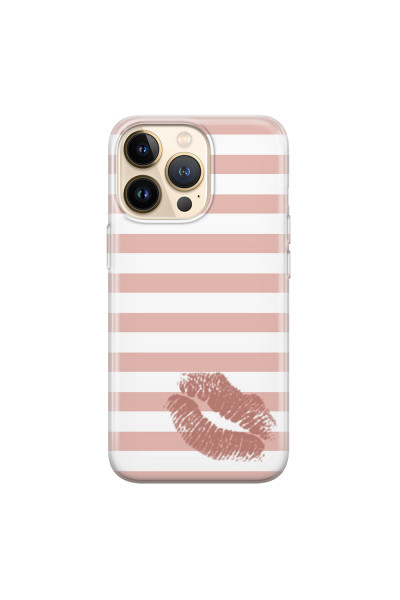 APPLE - iPhone 13 Pro - Soft Clear Case - Pink Lipstick