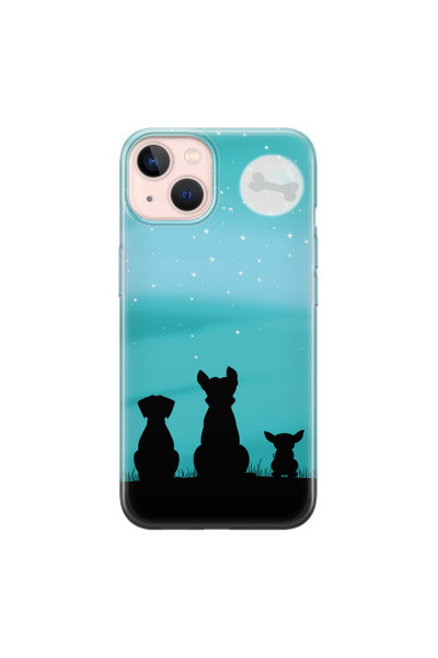 APPLE - iPhone 13 Mini - Soft Clear Case - Dog's Desire Blue Sky
