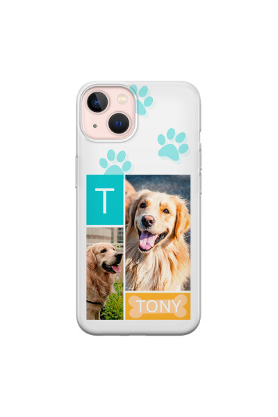 APPLE - iPhone 13 Mini - Soft Clear Case - Dog Collage