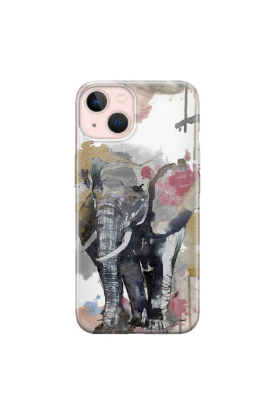 APPLE - iPhone 13 Mini - Soft Clear Case - Elephant