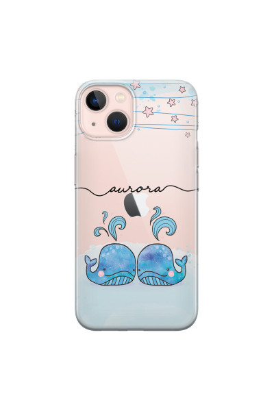 APPLE - iPhone 13 Mini - Soft Clear Case - Little Whales
