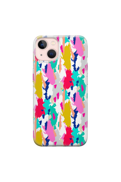 APPLE - iPhone 13 Mini - Soft Clear Case - Paint Strokes