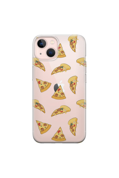 APPLE - iPhone 13 Mini - Soft Clear Case - Pizza Phone Case