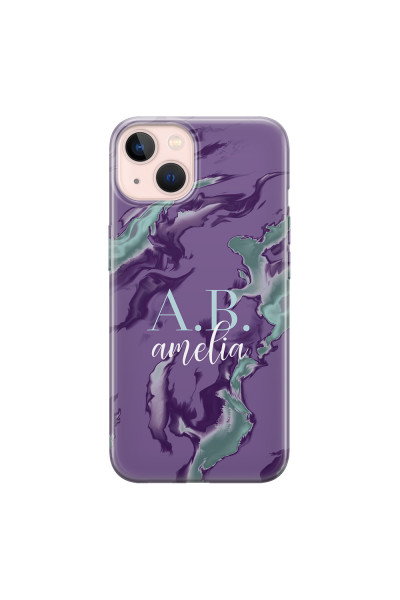 APPLE - iPhone 13 Mini - Soft Clear Case - Streamflow Violet Ocean