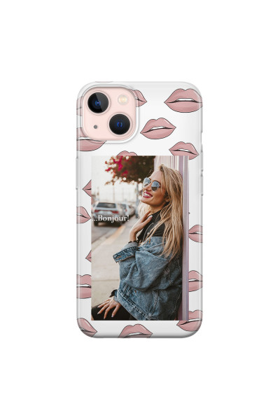 APPLE - iPhone 13 Mini - Soft Clear Case - Teenage Kiss Phone Case