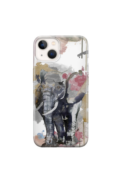 APPLE - iPhone 13 - Soft Clear Case - Elephant