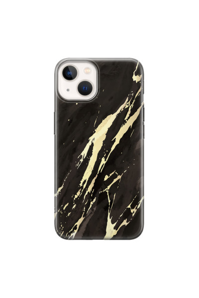 APPLE - iPhone 13 - Soft Clear Case - Marble Ivory Black
