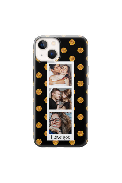 APPLE - iPhone 13 - Soft Clear Case - Triple Love Dots Photo