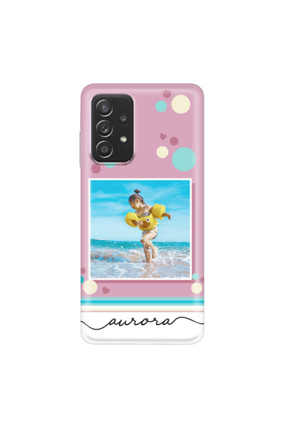 SAMSUNG - Galaxy A52 / A52s - Soft Clear Case - Cute Dots Photo Case