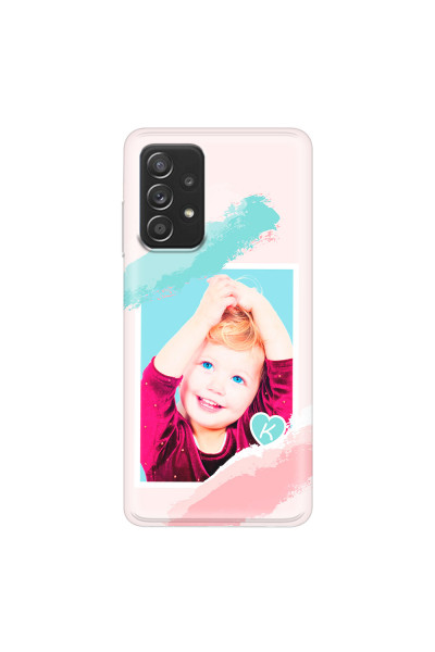 SAMSUNG - Galaxy A52 / A52s - Soft Clear Case - Kids Initial Photo