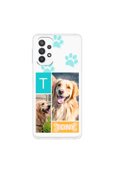 SAMSUNG - Galaxy A32 - Soft Clear Case - Dog Collage