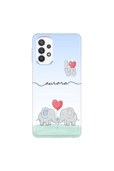 SAMSUNG - Galaxy A32 - Soft Clear Case - Elephants in Love