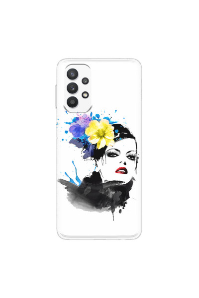 SAMSUNG - Galaxy A32 - Soft Clear Case - Floral Beauty