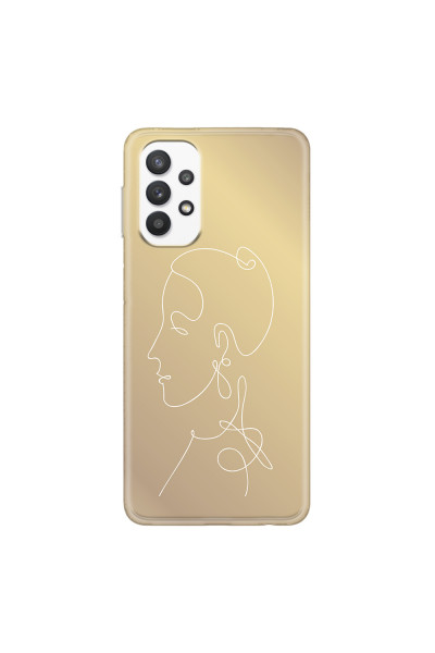 SAMSUNG - Galaxy A32 - Soft Clear Case - Golden Lady