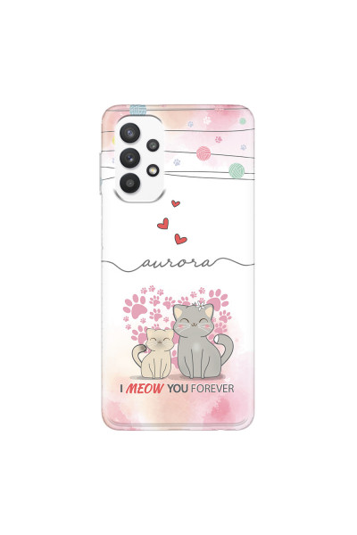 SAMSUNG - Galaxy A32 - Soft Clear Case - I Meow You Forever