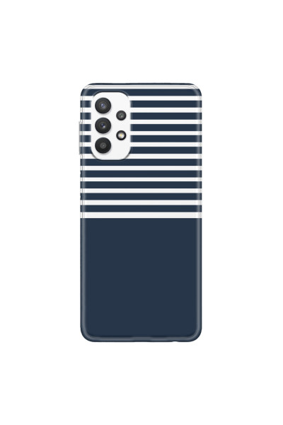 SAMSUNG - Galaxy A32 - Soft Clear Case - Life in Blue Stripes