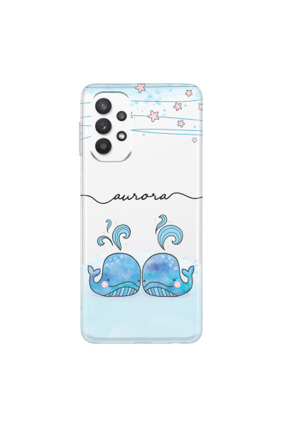 SAMSUNG - Galaxy A32 - Soft Clear Case - Little Whales