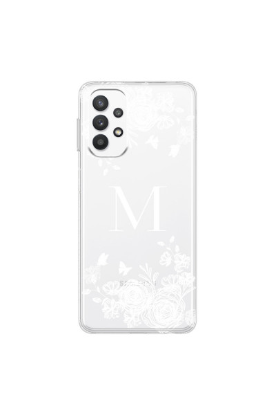 SAMSUNG - Galaxy A32 - Soft Clear Case - White Lace Monogram