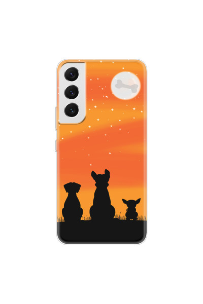SAMSUNG - Galaxy S22 Plus - Soft Clear Case - Dog's Desire Orange Sky