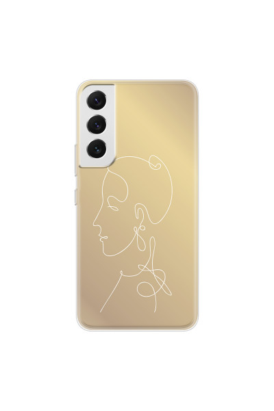 SAMSUNG - Galaxy S22 Plus - Soft Clear Case - Golden Lady