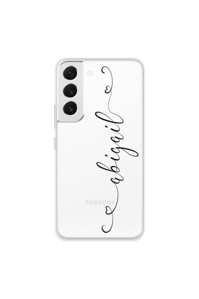 SAMSUNG - Galaxy S22 Plus - Soft Clear Case - Hearts Handwritten Black
