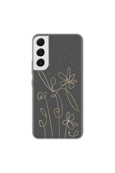SAMSUNG - Galaxy S22 Plus - Soft Clear Case - Midnight Flowers