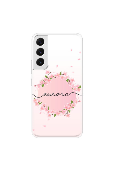 SAMSUNG - Galaxy S22 Plus - Soft Clear Case - Sakura Handwritten Circle