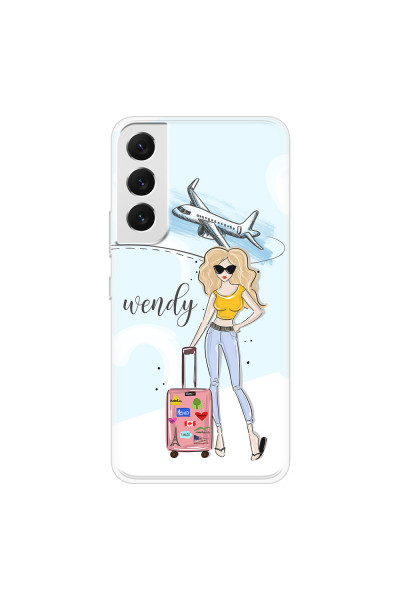 SAMSUNG - Galaxy S22 Plus - Soft Clear Case - Travelers Duo Blonde