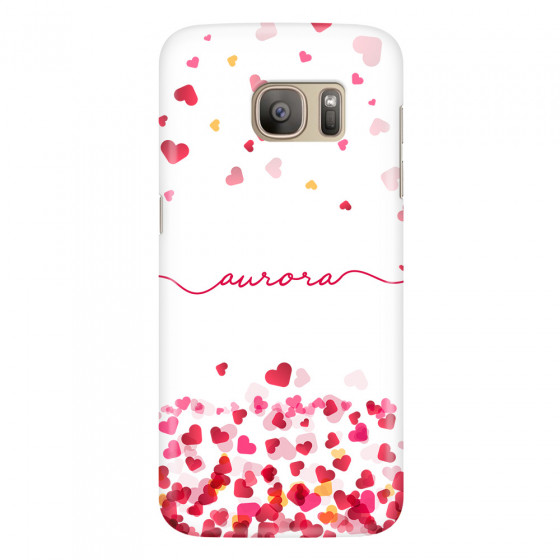 SAMSUNG - Galaxy S7 - 3D Snap Case - Scattered Hearts