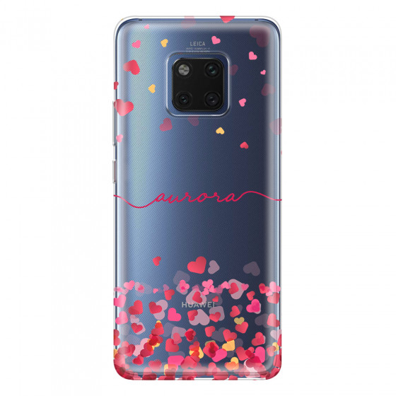HUAWEI - Mate 20 Pro - Soft Clear Case - Scattered Hearts